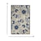 Homeroots 6 x 9 ft. Natural & Blue Indoor & Outdoor Area Rug 384861 - alternate 6